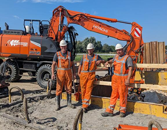 Open Front boring met waterslot in Burgh-Haamstede